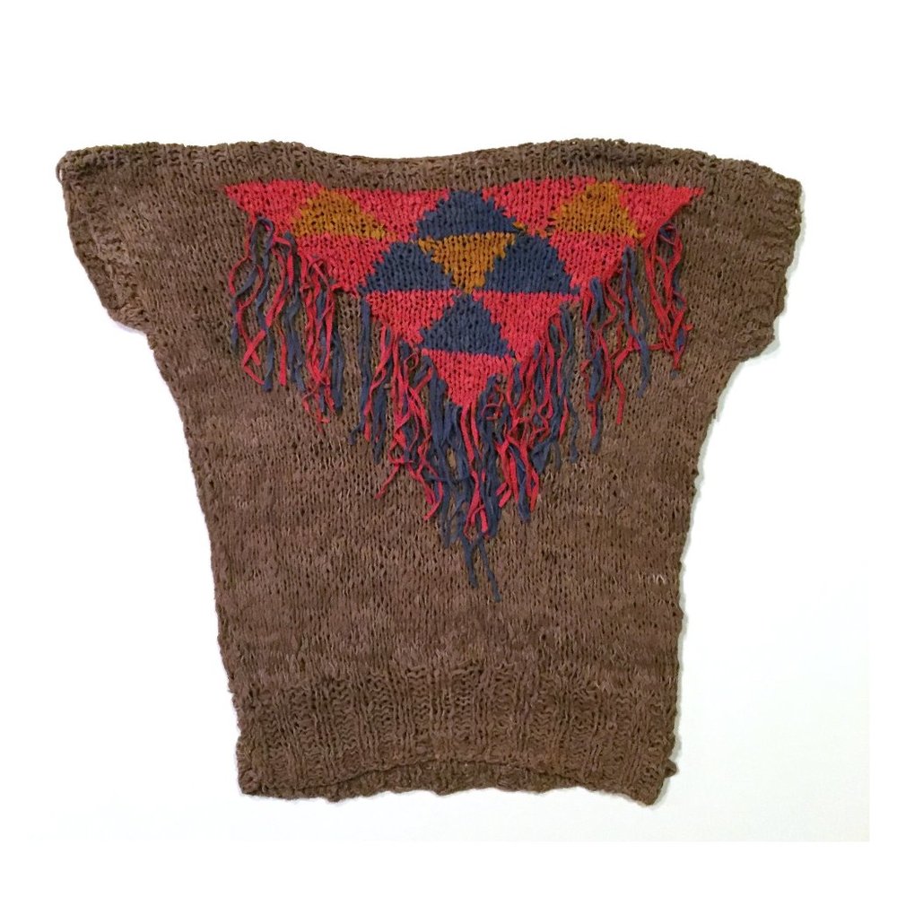 Woven Leather Vest - Turkey